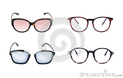 Image of sunglasse and frame eyeglasse Stock Photo