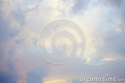 image of sunrise sky with clouds Stock Photo