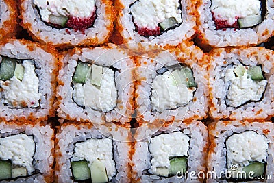 Image of sushi roll set Stock Photo