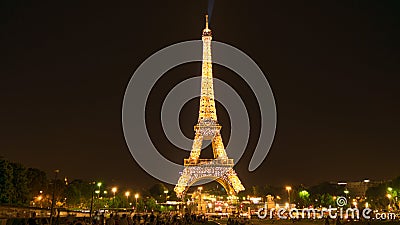 Image Of Tallest Iron Structure, Close Shot, Shot At Paris Editorial Stock Photo