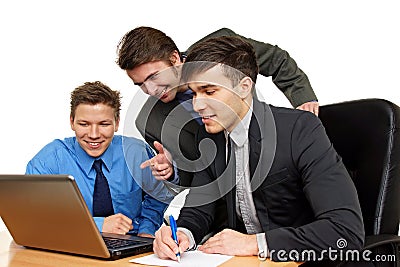 Image of three business people Stock Photo