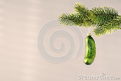 typical Christmas gherkin decoration Stock Photo