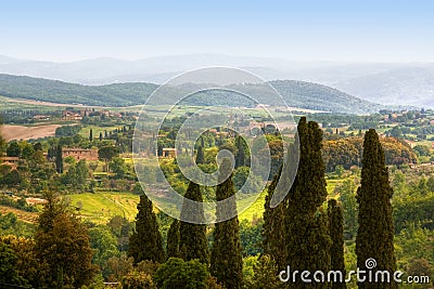 Image of typical tuscan landscape Stock Photo