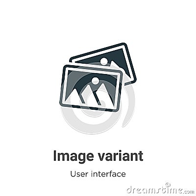 Image variant vector icon on white background. Flat vector image variant icon symbol sign from modern user interface collection Vector Illustration