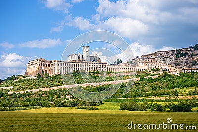 Assisi in Italy Umbria Stock Photo