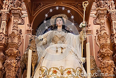 Image of Virgin Divina Pastora de Triana, Divine Shepherdess of Triana Stock Photo