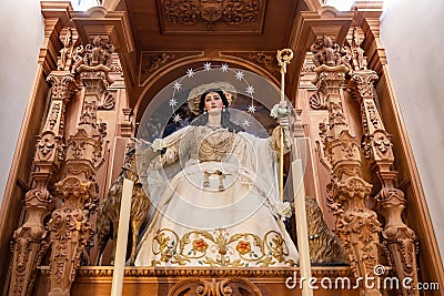 Image of Virgin Divina Pastora de Triana, Divine Shepherdess of Triana Stock Photo