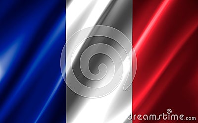 Image of a waving France flag. Stock Photo