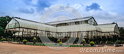Image of Wide Glass house at Lalbagh in Bangalore Editorial Stock Photo