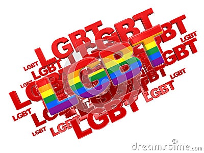 Image of Word LGBT Stock Photo