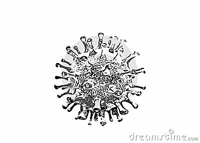 Images of abstract corona virus Stock Photo