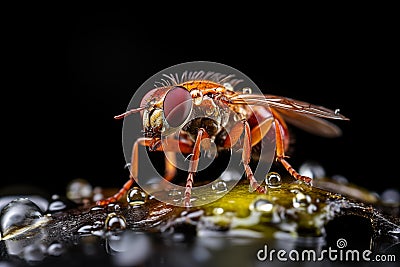 Images created from AI, Macro close-up of an insect, Stock Photo