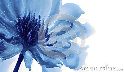 An imaginary flower is a blooming fantasy, the backdrop glowing with the energy of digital motion Stock Photo