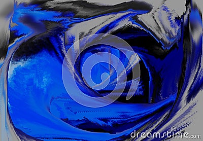 Imaginary Labyrinth in Blue Stock Photo