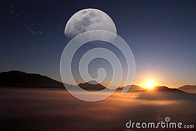 Imaginary planet Stock Photo