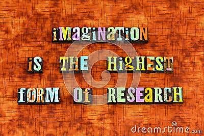 Imagination believe achieve create inspire Stock Photo