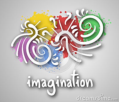 Imagination cover Vector Illustration