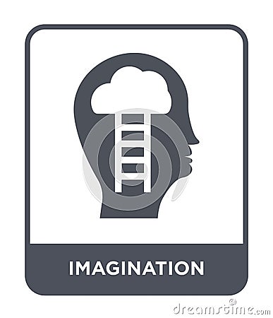 imagination icon in trendy design style. imagination icon isolated on white background. imagination vector icon simple and modern Vector Illustration