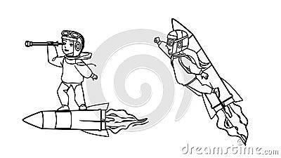 imagination kid vector Vector Illustration