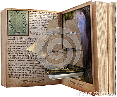 Imagination, Reading, Book, Storybook Isolated Stock Photo