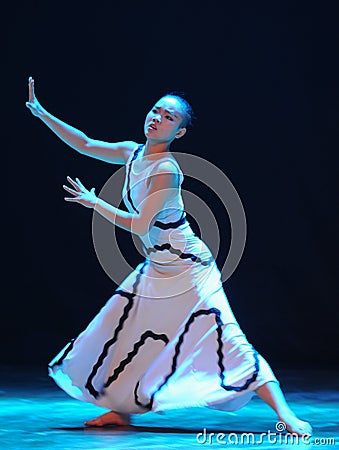 Imagination and reality-Errand into the maze-Modern dance-choreographer Martha Graham Editorial Stock Photo