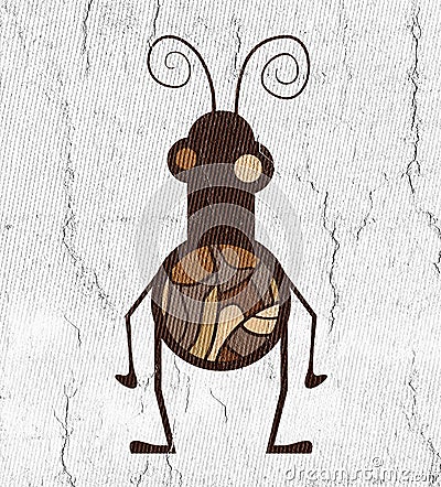 Imaginative insect illustration Cartoon Illustration
