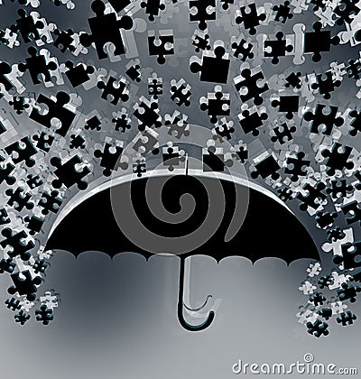 Imaginative umbrella Stock Photo