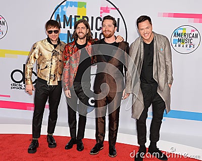 Imagine Dragons - Ben McKee, Daniel Wayne Sermon, Daniel Platzman & Dan Reynolds Editorial Stock Photo