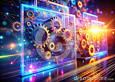 Unleash Your Apps Potential A Deep Dive into Surreal Mobile Interface Design for Seamless User Experience and Intuitive Stock Photo