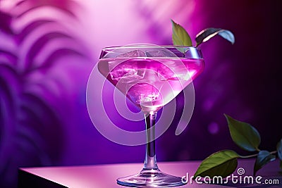 Imagine sipping a refreshing cocktail at a tropical bar with a great view behind. Stock Photo