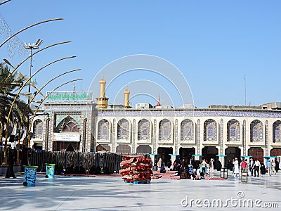 Holy Shrine of Husayn Ibn Ali, Karbala, Iraq Editorial Stock Photo