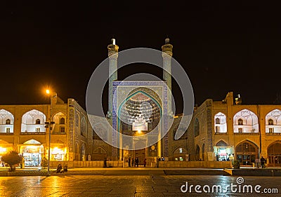 Imam Mosque at Naghsh-e Jahan Square in Isfahan, Iran Editorial Stock Photo