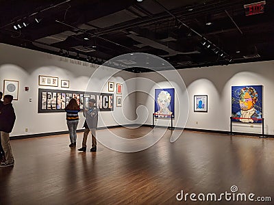 Imar Hutchins at the Muhammad Ali Center in Louisville Kentucky Editorial Stock Photo