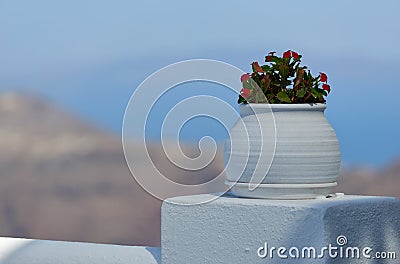 Imerovigli village at Santorini Stock Photo