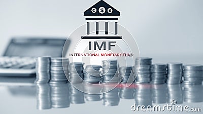 IMF. International Monetary Fund. Finance and banking concept 2.0 Stock Photo