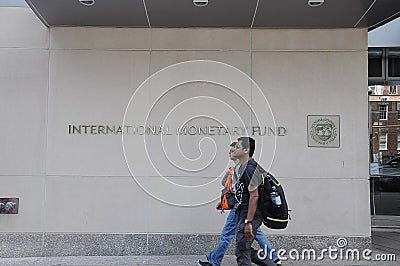 IMF OFFIICE BUILDING ON PENNSYLVAINA AVENUNE DC Editorial Stock Photo