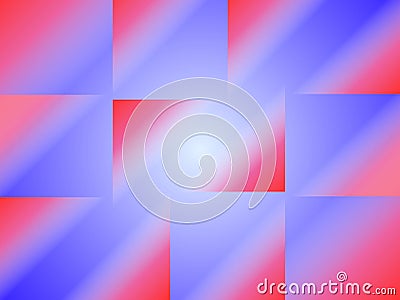 Background with pink and blue gradients in square shape. Stock Photo