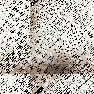 Imitation newspaper with folds Vector Illustration