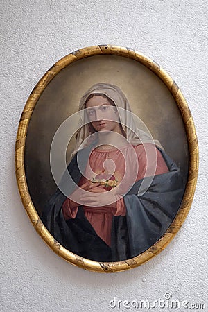 Immaculate Heart of Mary Stock Photo