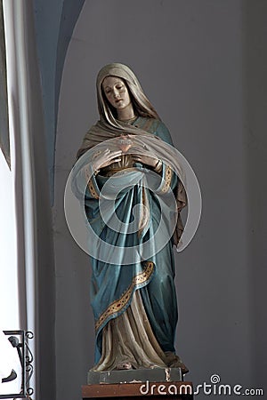 Immaculate Heart of Mary Stock Photo