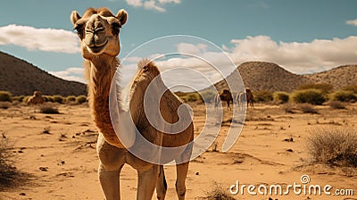 Immaculate Perfectionism: A Camel In Madagascar Stock Photo