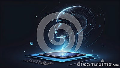 unleash imagination: ai-powered website transformation. generative ai Stock Photo