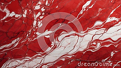 Crimson Radiance: Rojo Alicante Marble's Captivating Design. AI Generate Stock Photo