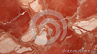 Vibrant Rouge: Rojo Alicante Marble's Striking Design Statement. AI Generate Stock Photo