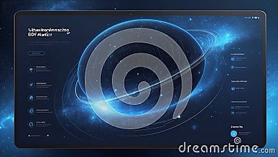 cosmic enchantment: captivating web universe. generative ai Stock Photo