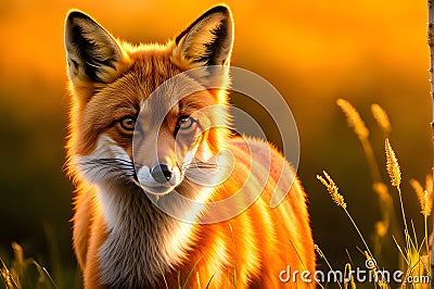 Nature wildlife photography of different type of animals ai generated Cartoon Illustration