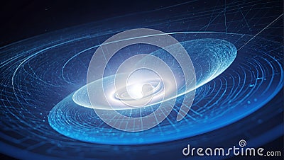 exploring the fourth dimension with dynamic visuals. ai generated Stock Photo
