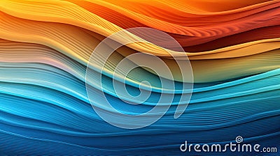 Transcendent Horizons: Psychedelic 3D Textures Stock Photo