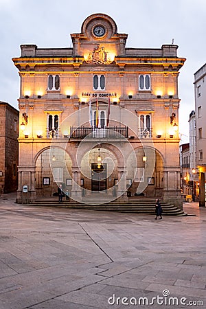 Immerse yourself in the rich history and natural beauty of Orense, a city known for its hot springs and Romanesque architecture Editorial Stock Photo