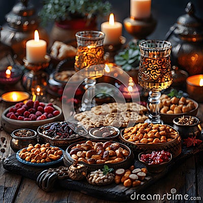 Iconic Ramadan blessings. Stock Photo